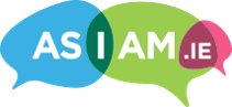 AsIAm logo and website address