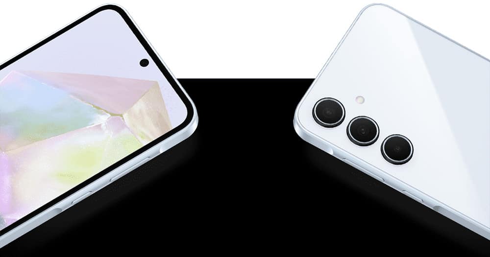 Front and back of phone