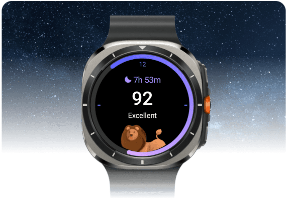 Watch showing sleep score