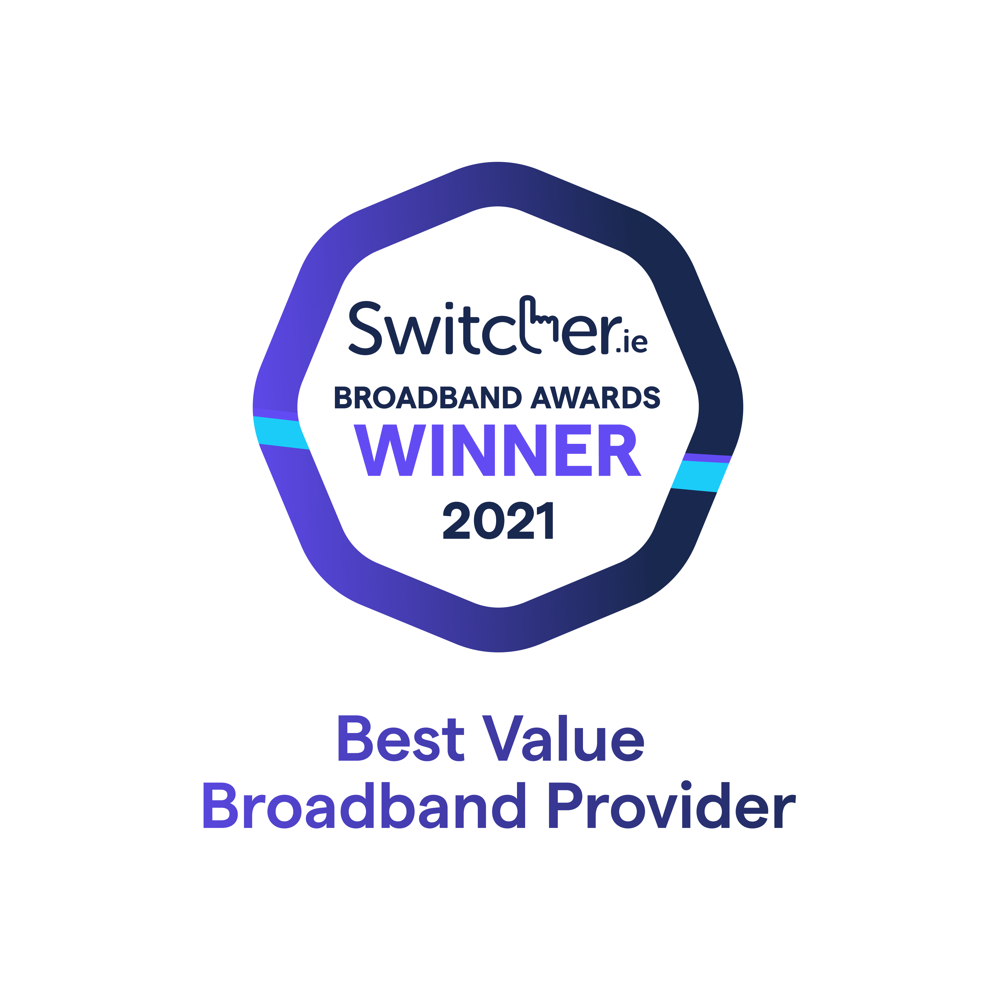 Switcher Best Value Broadband Provider Winners Crest 2021