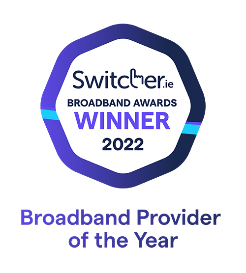 Switcher Best Broadband Provider Winner's Crest 2022.