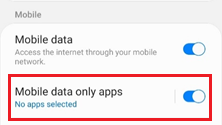 Android Mobile Data Settings - Step 3
