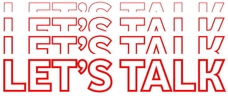 text reading Let's Talk