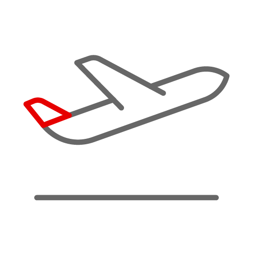 Global reach Aeroplane icon.