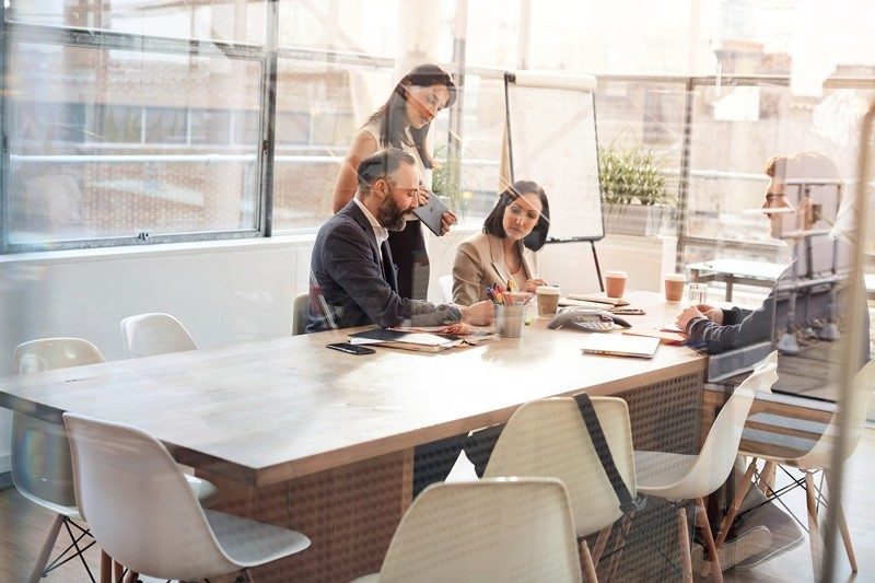 Meeting at the office