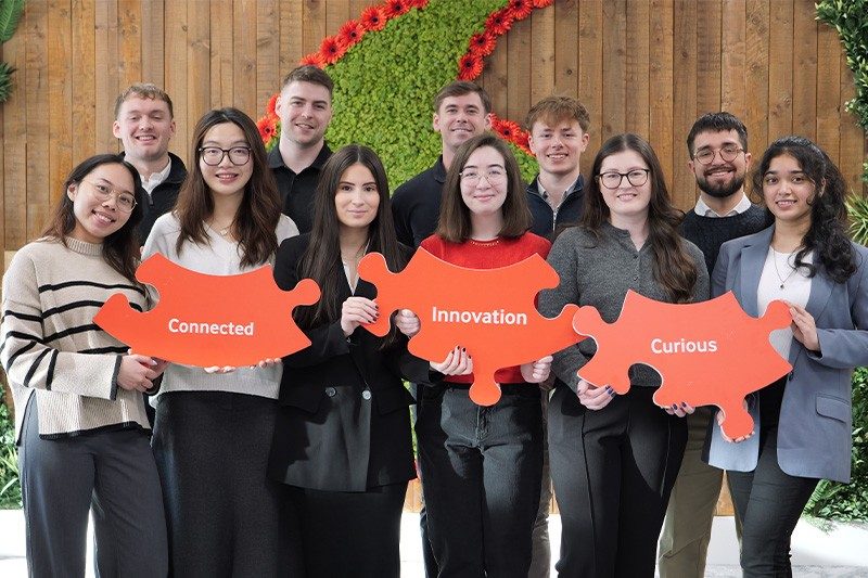 Some of Vodafone's future leaders meeting on our Internship Programme