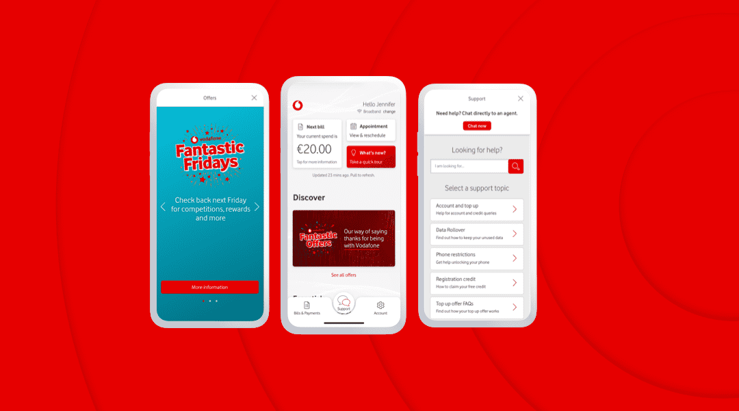 My Vodafone app My Vodafone app images