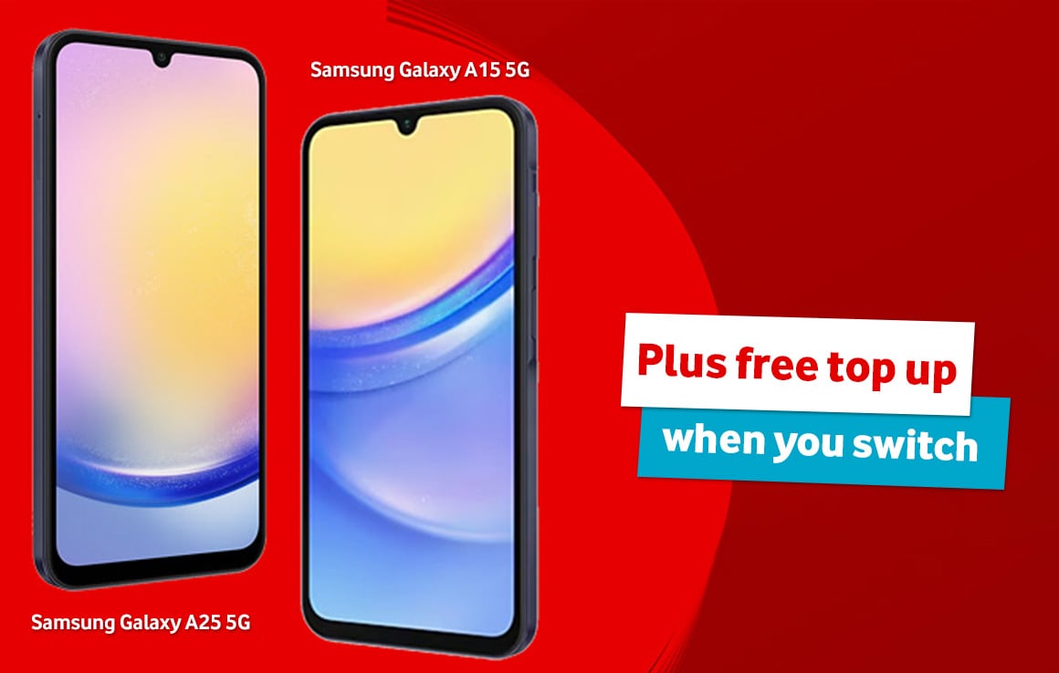 Two phones on offer for pay as you go sale