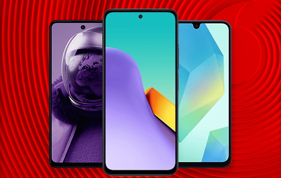 Three phones on offer for pay as you go sale