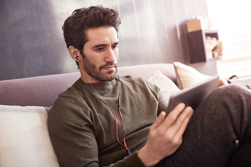 Man with tablet